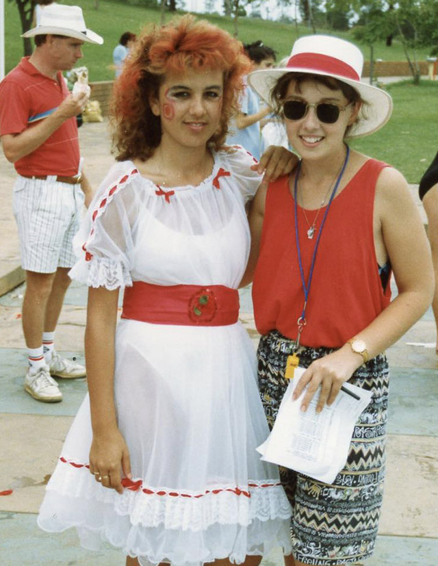 Historical image of Cerdon College Merrylands students at athletics carnival