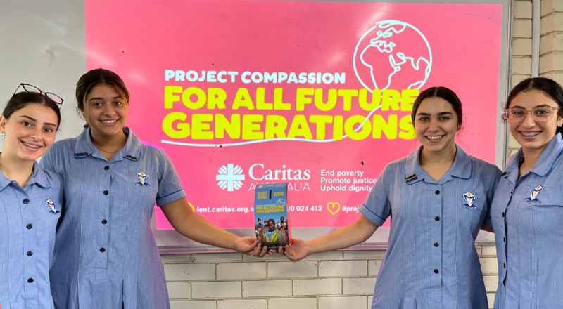 Cerdon College Merrylands students raising money for Project Compassion