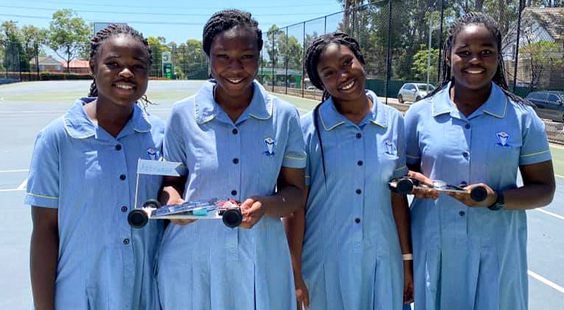 Cerdon Catholic College Merrylands students creating Sunsprint Solar Cars
