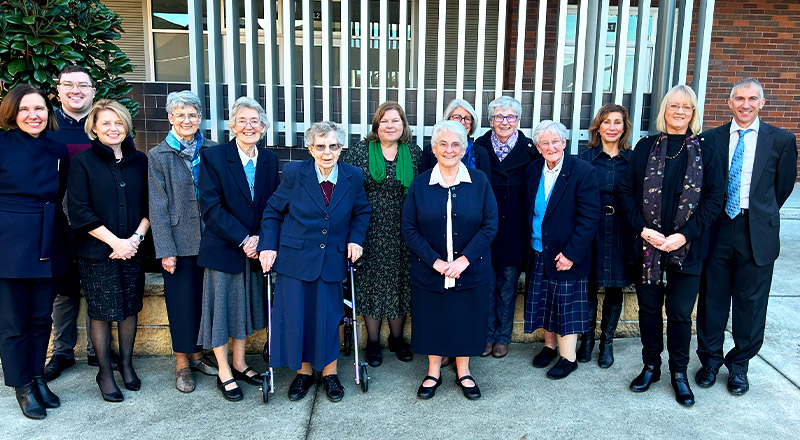 Cerdon Catholic College Merrylands staff and Marist Sisters