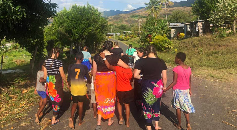 Cerdon Catholic College Merrylands students in immersion in Fiji