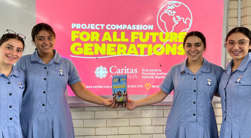 Cerdon Catholic College Merrylands students raising money for Caritas Compassion