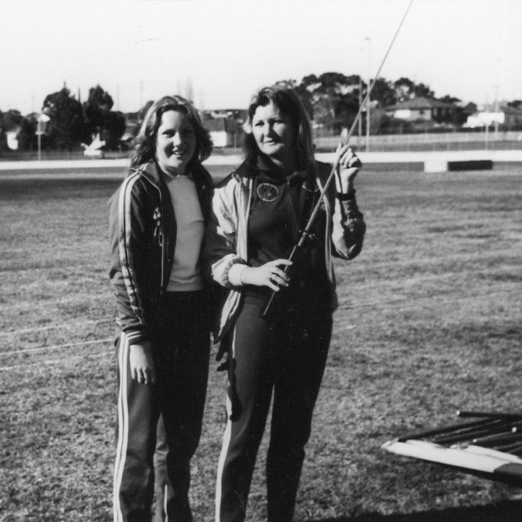 Historical photo of students from Cerdon College Merrylands playing sports