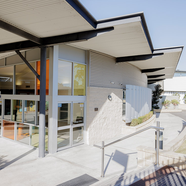 Exterior of Cerdon College Merrylands building