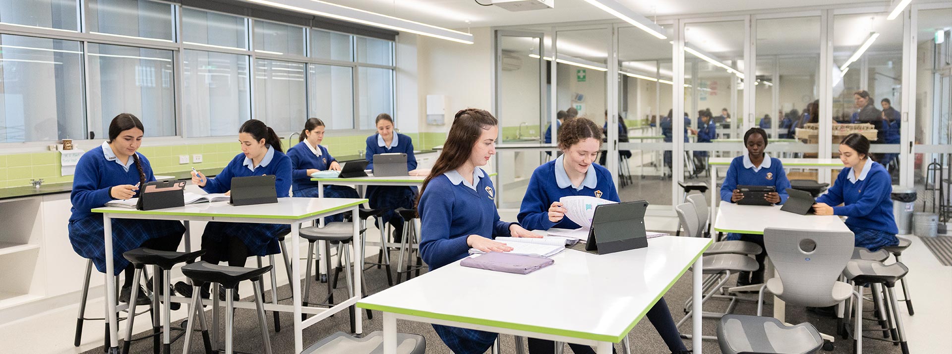 Cerdon College Merrylands students studying